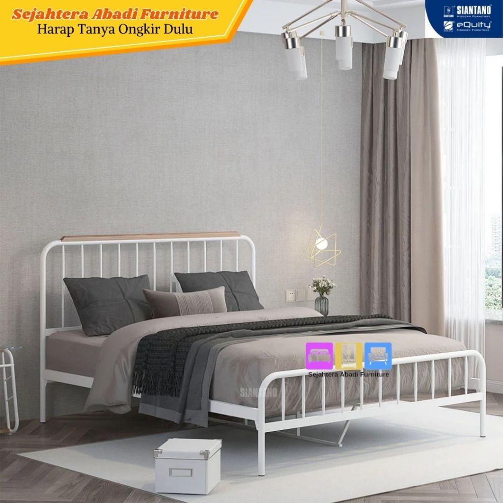 RANJANG BESI SIANTANO TIPE MARINA UK 120 DAN 160 / BED MARINA SIANTANO FURNITURE