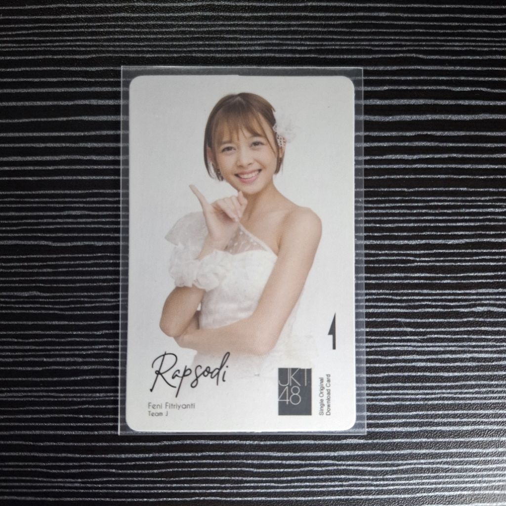 Music Card Photocard JKT48 Feni Original Single Rapsodi