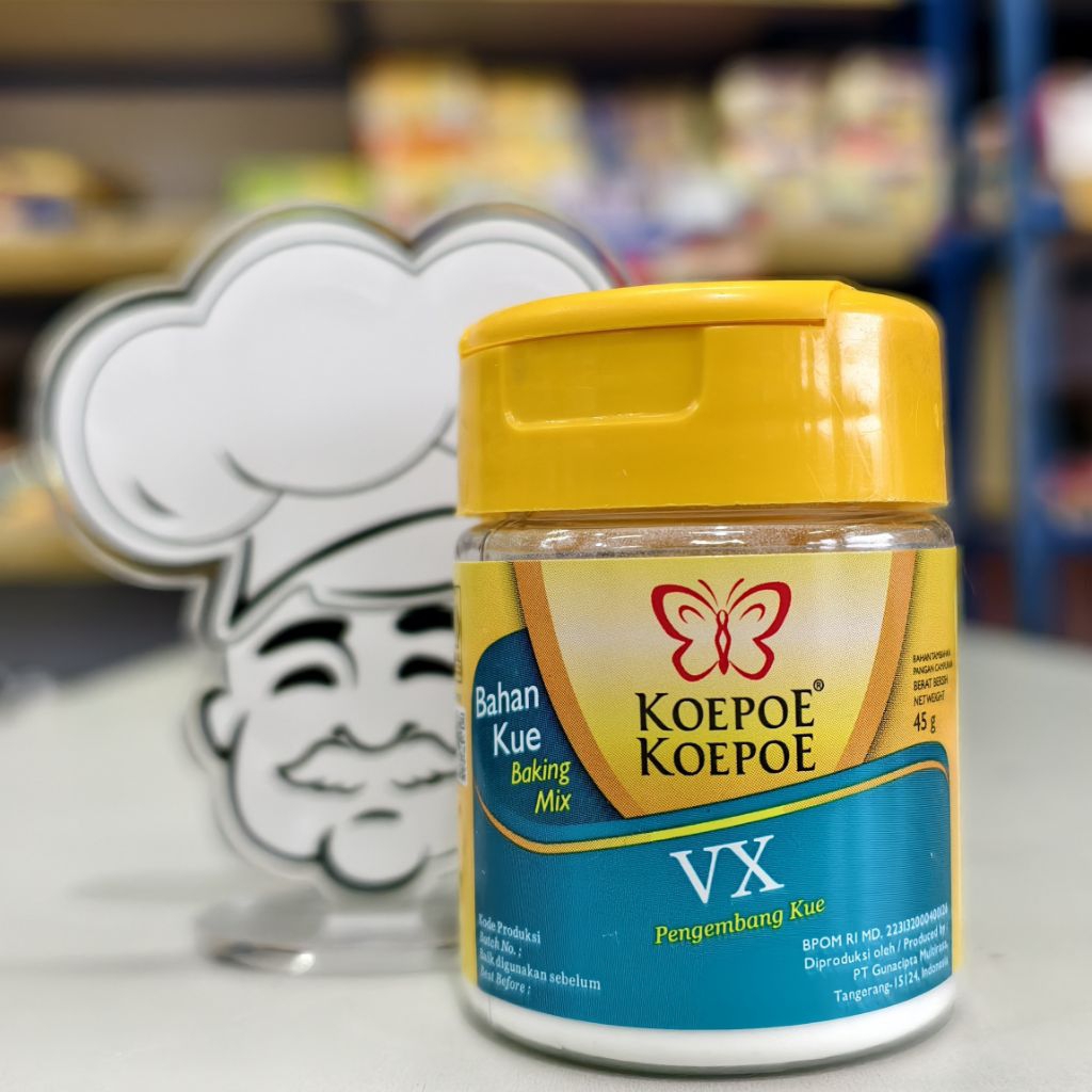

Koepoe Koepoe VX / Pengembang Kue 45Gr