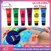 

NEW 10 Ml Cat Lukis Badan Wajah Cair Body Face Painting Glow in the