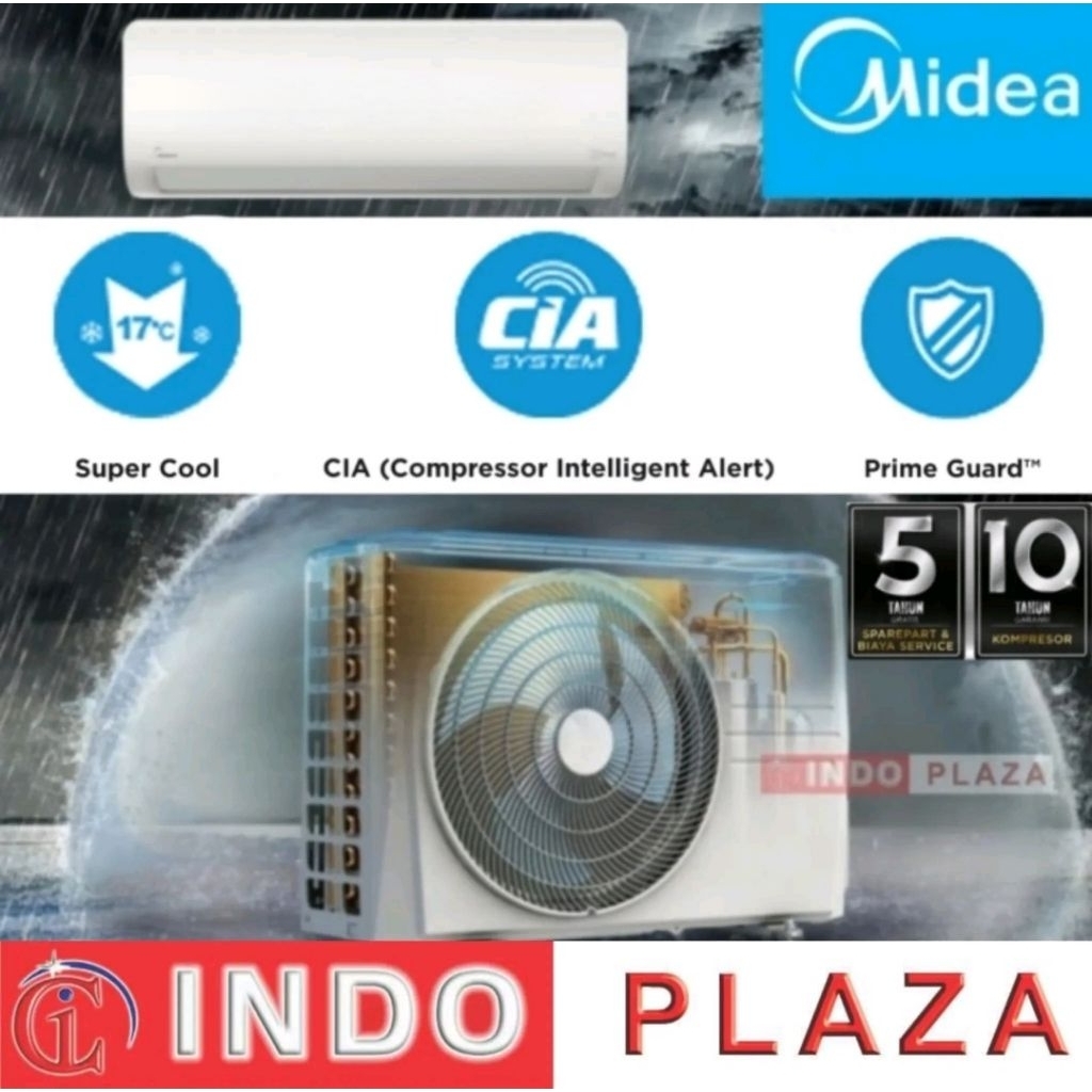 AC MIDEA 1/2 PK MSFCE-05CRN2X / MSAFE-05CRN2X / MSFC-05CRN