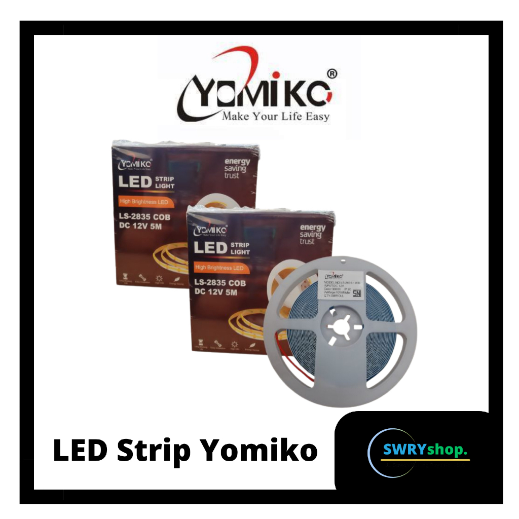 Lampu LED Strip Merk YOMIKO (4000k & 6500k)