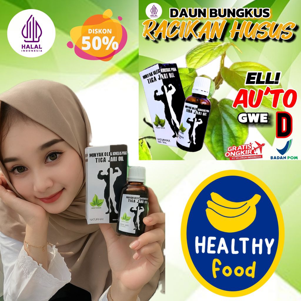 Terlaris daun bungkus 3 jari original oil minyak oles pijat panjang besar mr. p tanpa efek SAMPING B