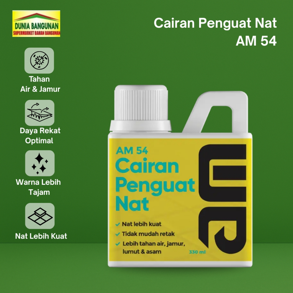 Cairan Penguat Nat Keramik dan Granit AM 54 Perekat Nat Tahan Lama