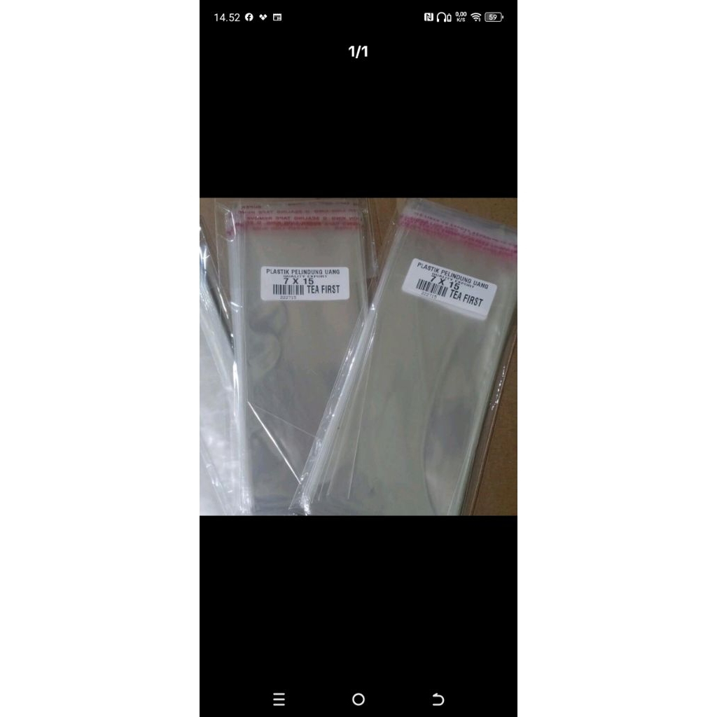 

Plastik opp pelindung uang 7x18 seal
