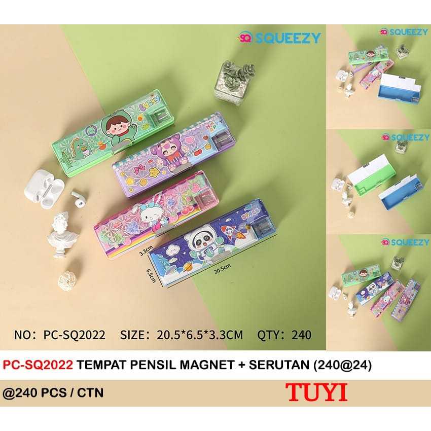 

Kotak Pensil Magnet Rautan Dua Sisi Banyak Karakter Lucu Fancy (SQ2022)