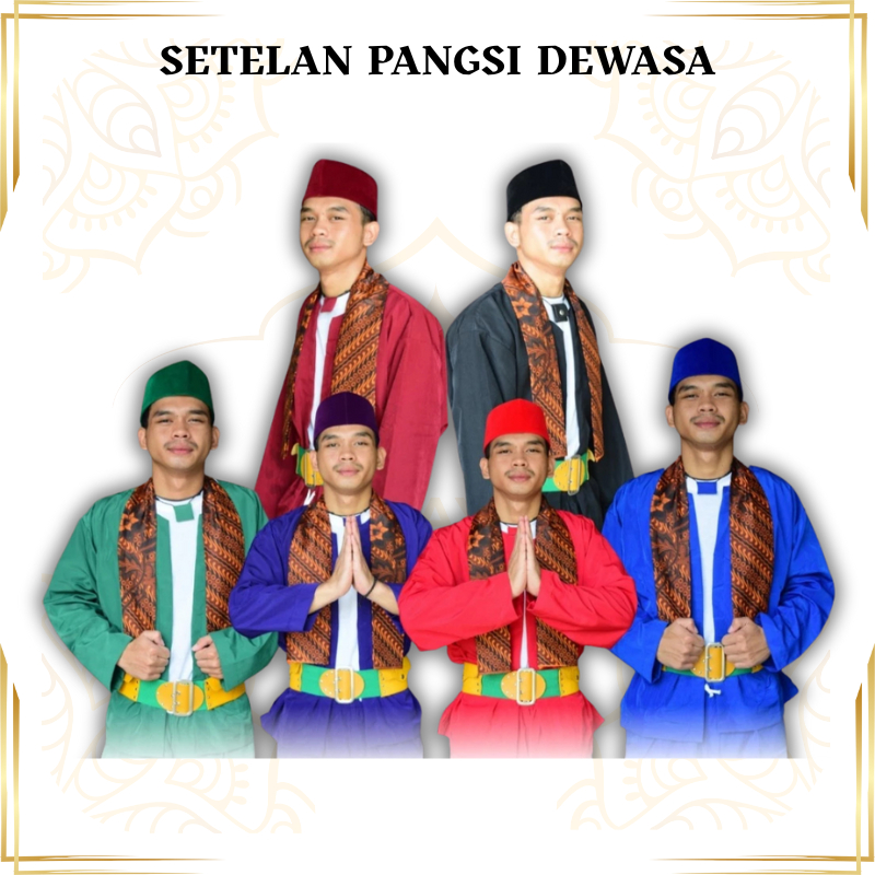 Baju Pangsi Betawi Dewasa Setelan Pangsi Dewasa Baju Pangsi Hijau Baju Pangsi Dewasa Lengkap