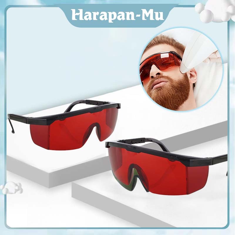 Kacamata Anti Laser / Kaca Mata Light Cure Red Merah / Kacamata Keselamatan Klinik Gigi