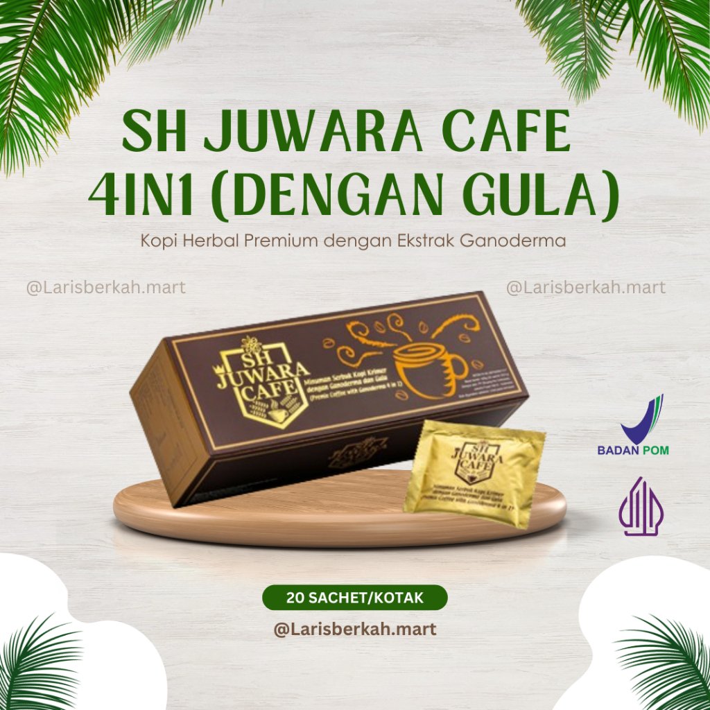 

Kopi Kesehatan Sh Juwara Cafe 4in1(Manis) - Isi 20 Sachet/Box