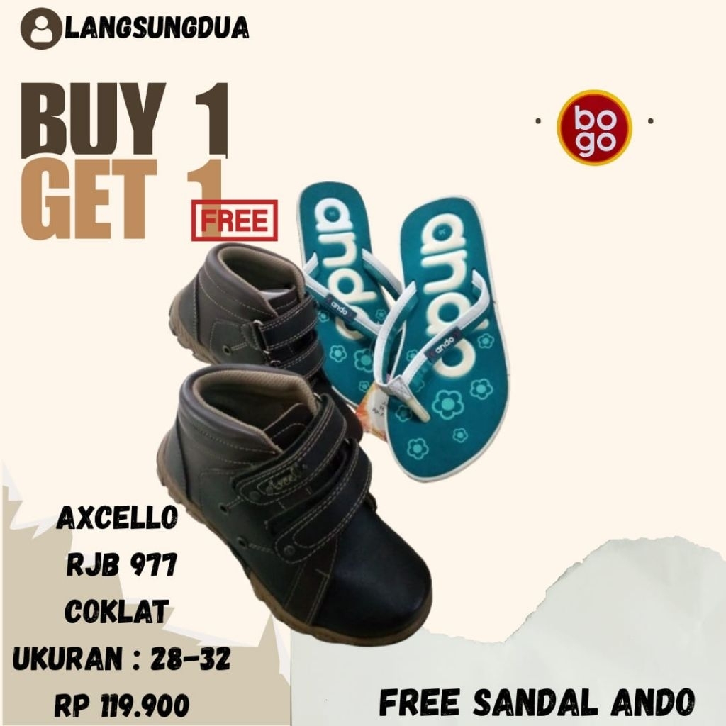 Sepatu Axcello Rjb977 Coklat