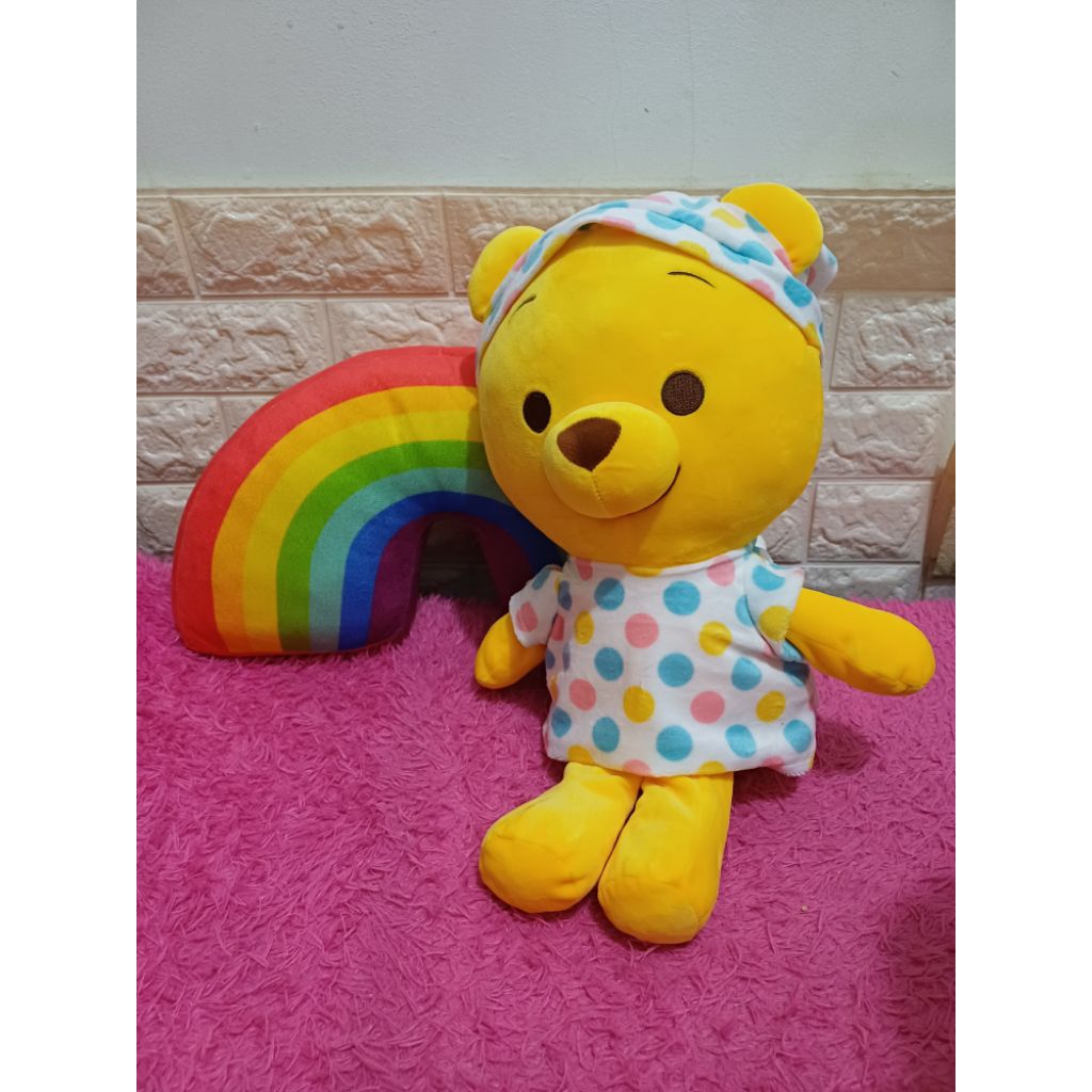 boneka pooh kostum piyama