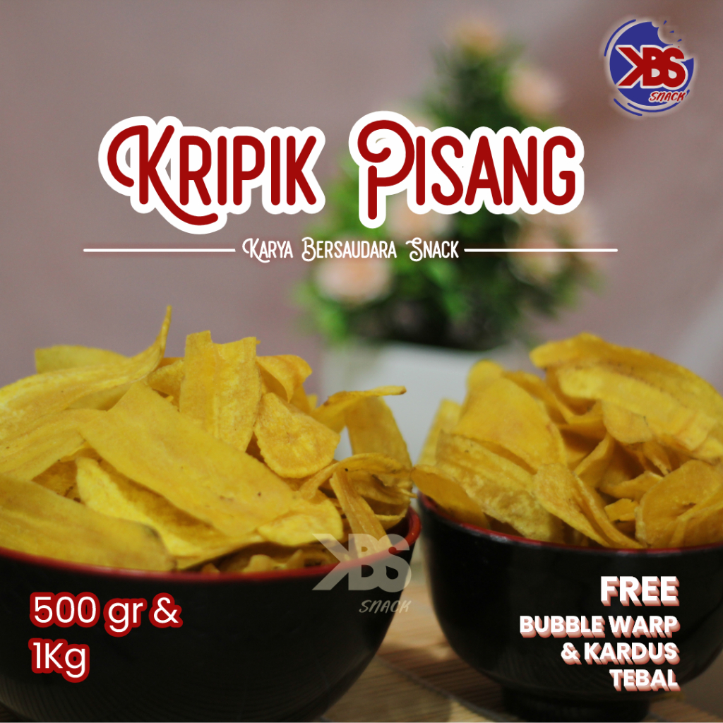 

Cemilan Keripik Pisang Premium Gurih Asin Original Renyah Snack Oleh-Oleh Enak Murah - KBS