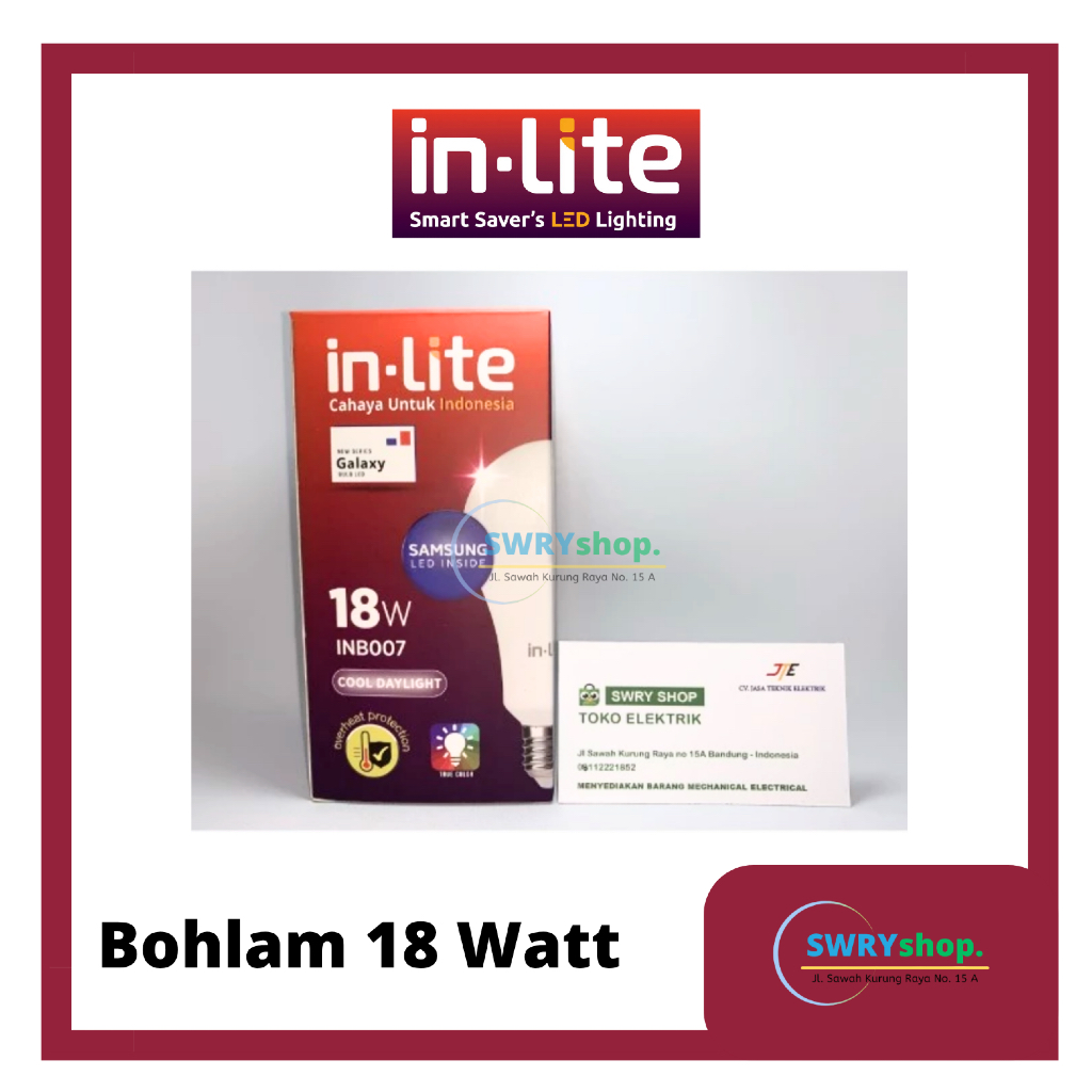 Lampu Bohlam IN-LITE 18 Watt