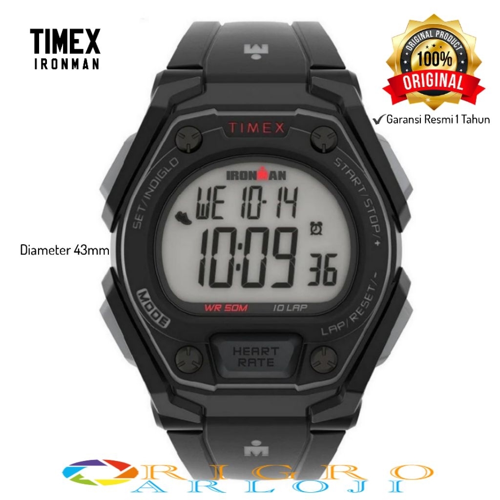 Jam Tangan Pria TIMEX IRONMAN TW5M49500H Original Garansi Resmi 1 Tahun