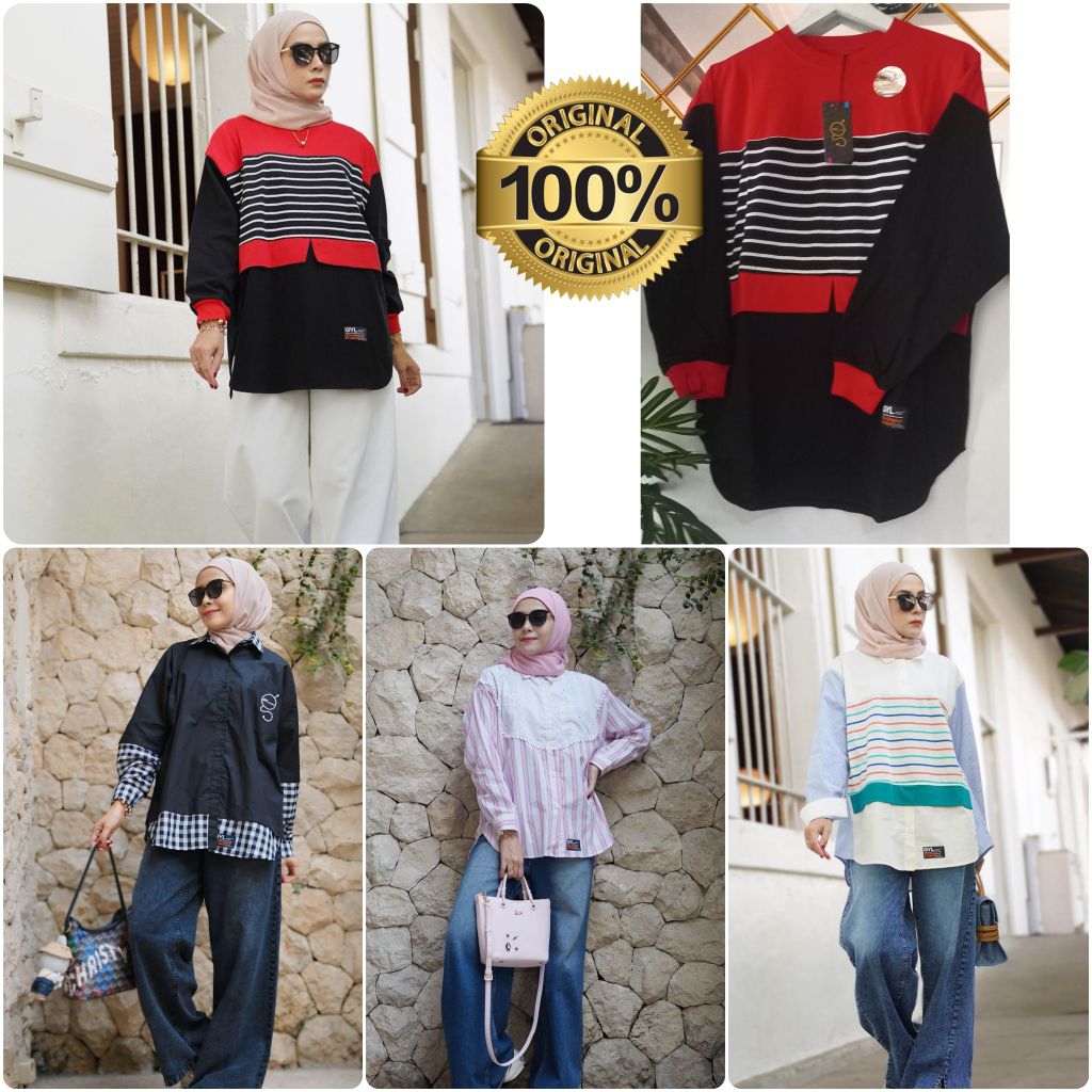 GYL Long Tunik Jeans Original Premium Import