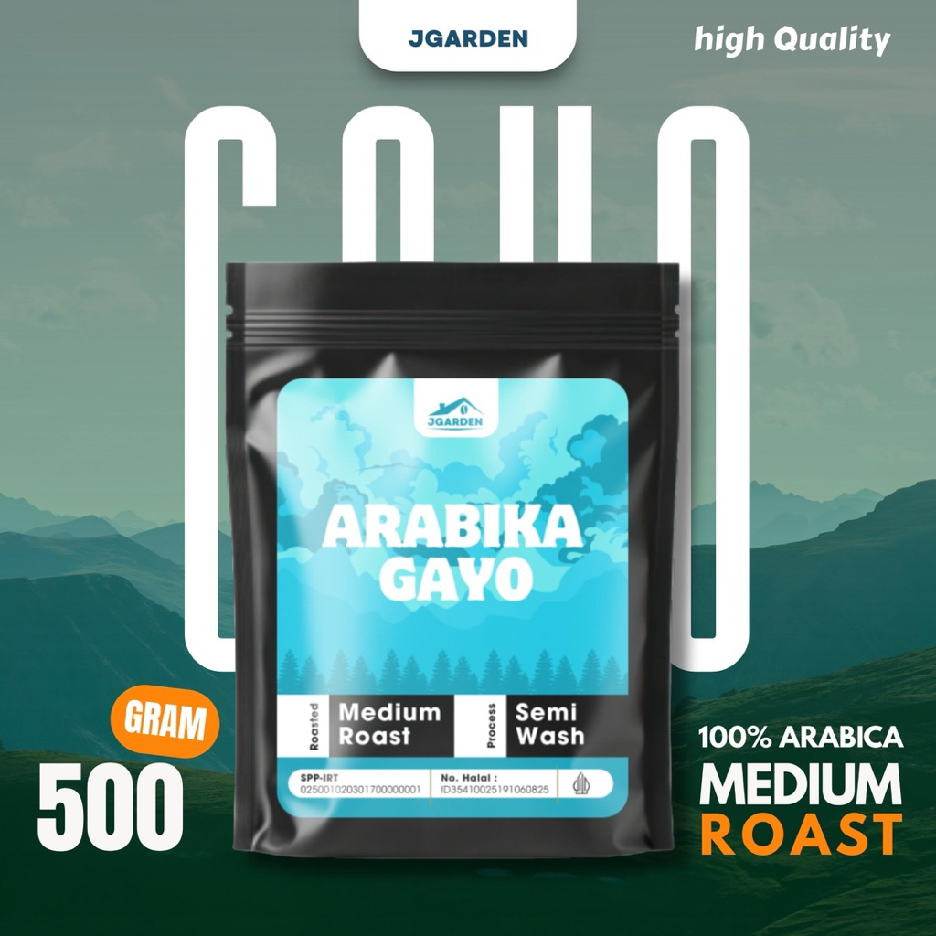 

Kopi 100% Arabica Gayo Premium 500 gram