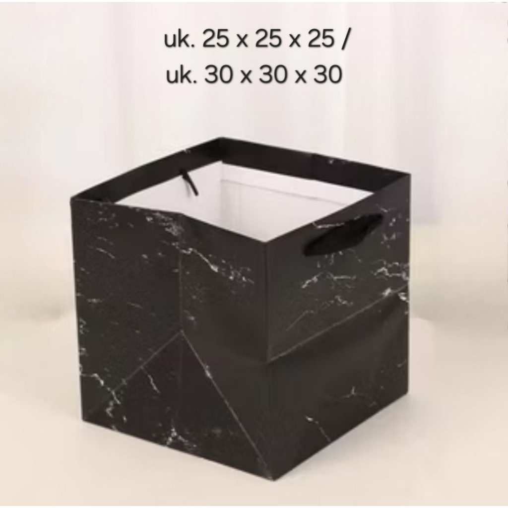 

1pc PAPERBAG PREMIUM MARBLE 30x30x30 / 25x25x25