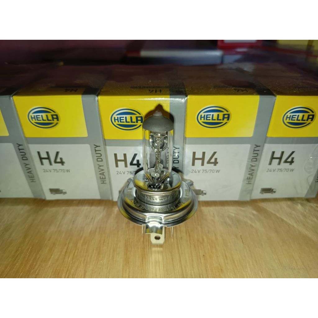 Halogen H4 Hella 24 Volt Bohlam Lampu Depan Truck H4