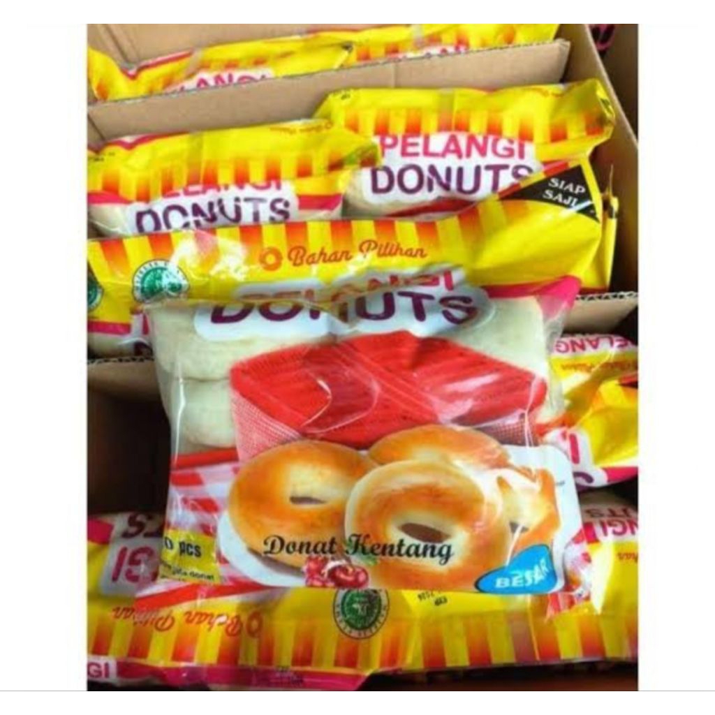 

Donat Kentang Pelangi isi 10bulat