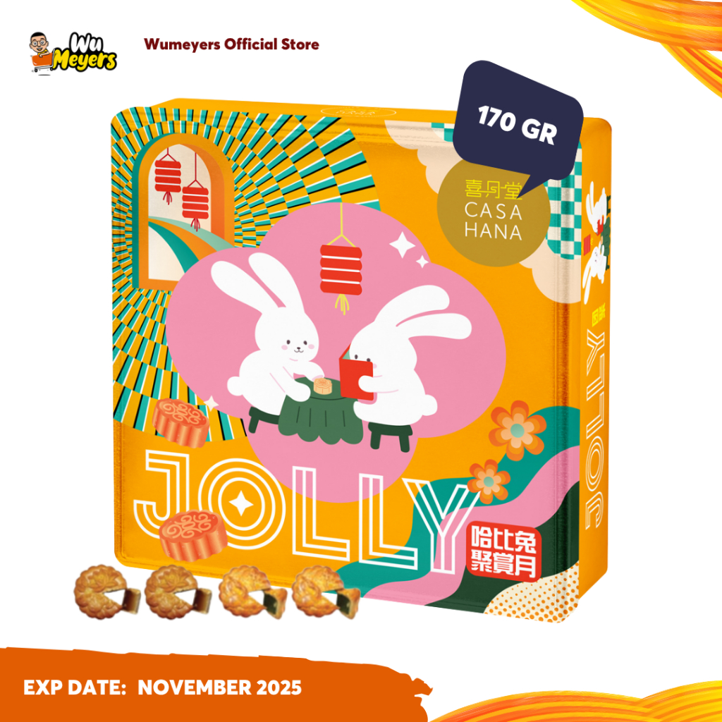 

CASAHANA Jolly Bunny Yellow Mooncake 4x170gr – Kue Bulan Premium Hampers Hadiah