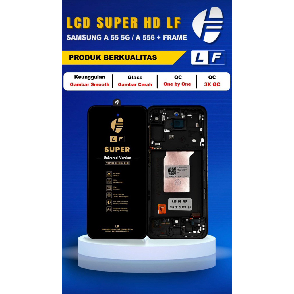 Lcd Samsung A55 5G +Frame (Non Finger) Fullset