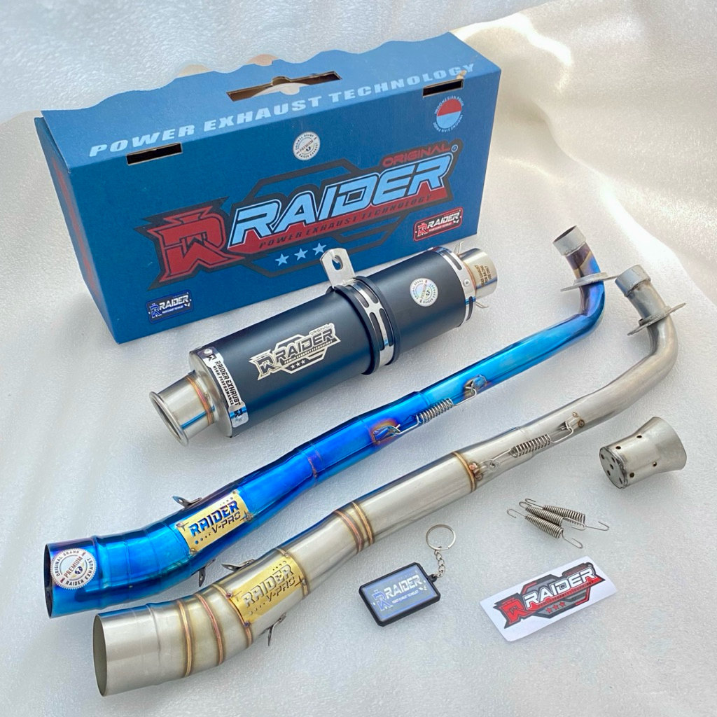 knalpot Racing Raider bebek 100/125 ORI RAIDER EXHAUST JUPITER REVO SUPRA X125 BLADE  ASTREA REVO X 