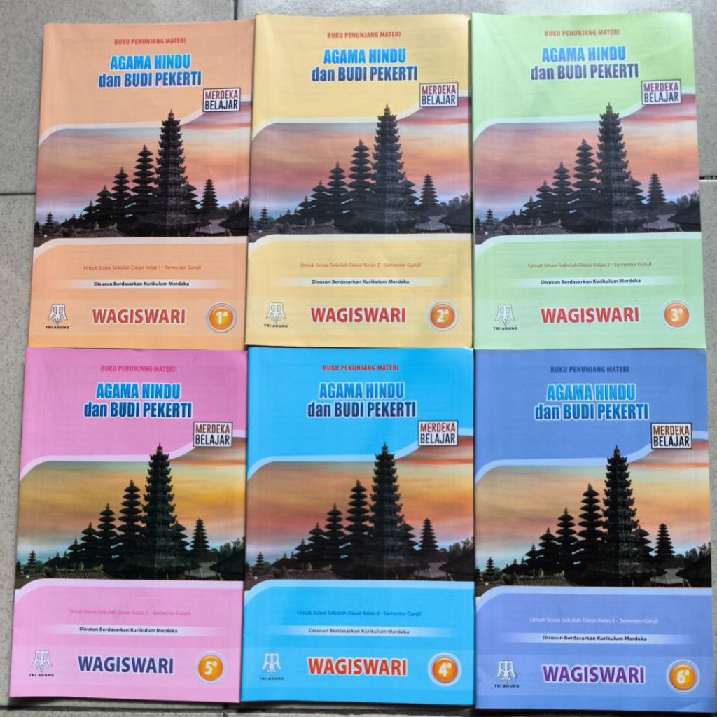 LKS TUNJUNG SARI WAGISWARI AGAMA HINDU KELAS 1, 2, 3, 4, 5, 6 SEMESTER 1 TH 25