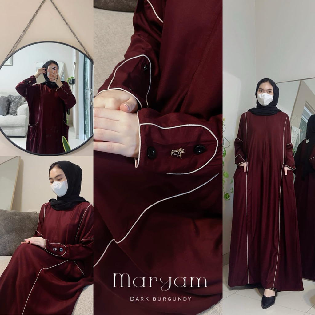 Kaftan Arab Maryam Polos by Fairuz | Kaftan Dress Twill Premium