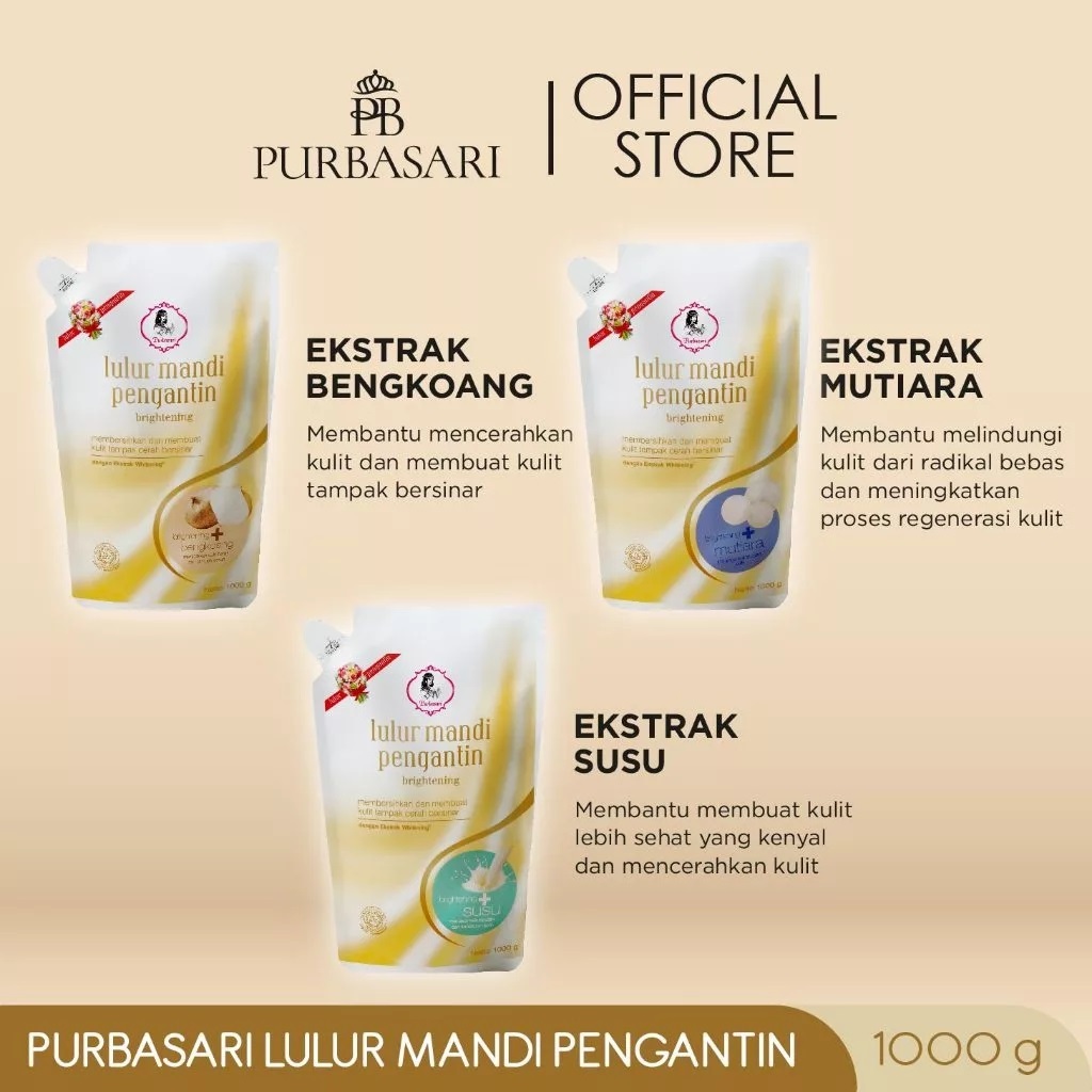 PURBASARI LULUR PENGANTIN 1kg / LULUR PENGANTIB PURBASARI 1kg Lulur Badan Perontok Daki