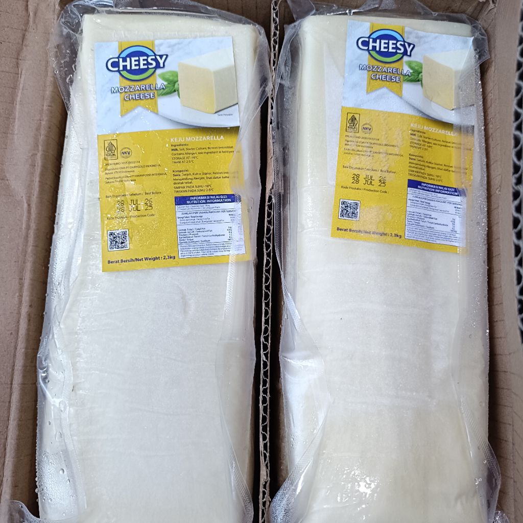 

CHEESY KEJU MOZZARELLA 2.30kg / Keju Mozarella