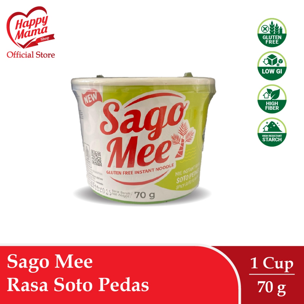 

Sago Mee Mie Instan Gluten Free Soto Pedas 70g