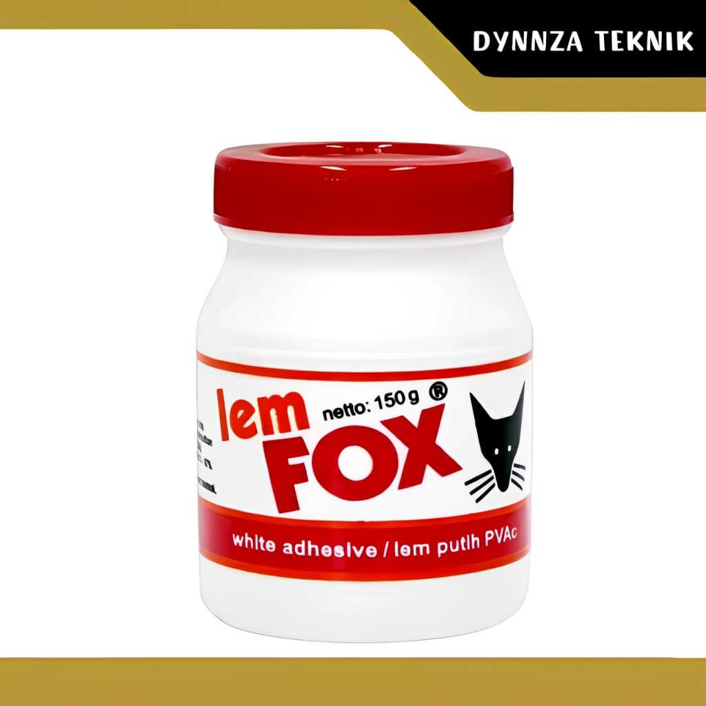 Lem FOX 150GR Original/Lem FOX Botol Kecil/Lem Putih PVAC FOX