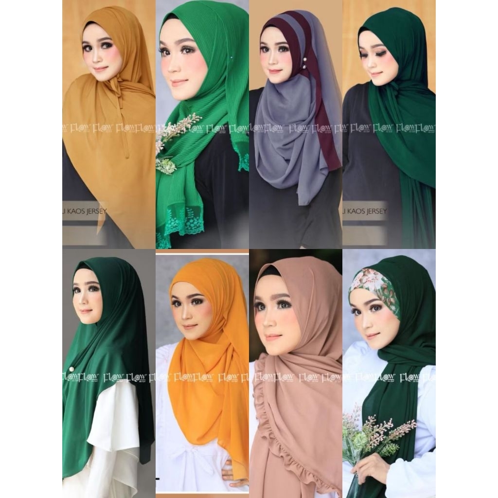 Pashmina Instan Ori Flow Idea Hijab