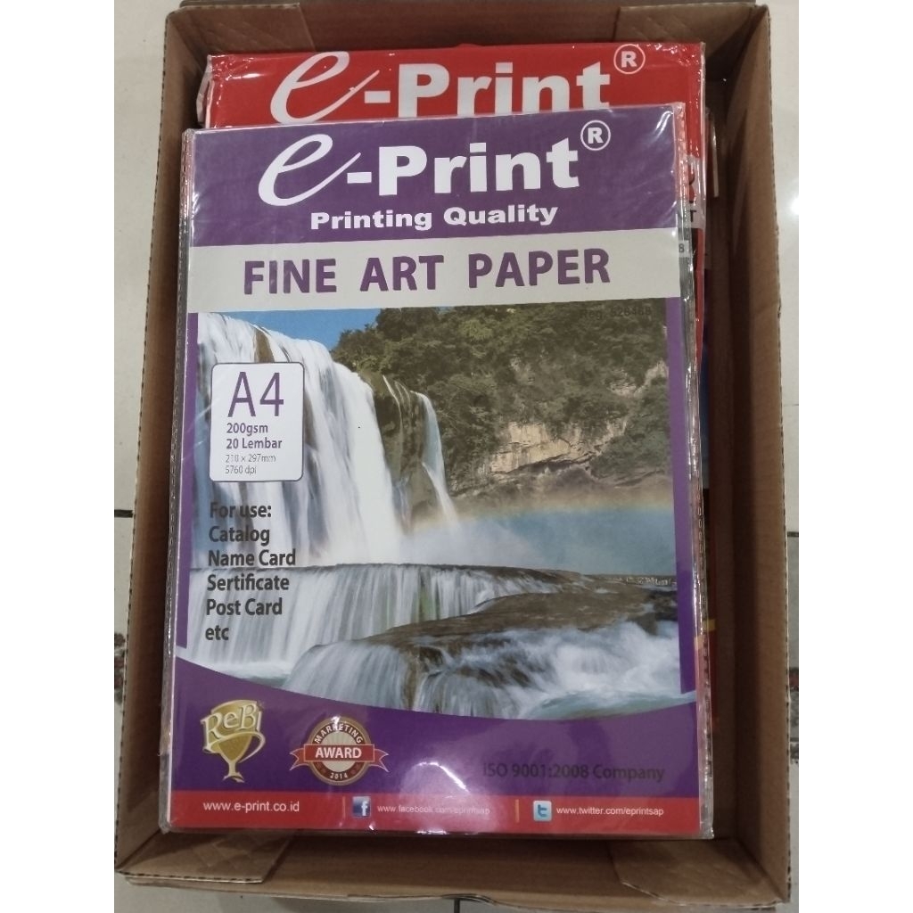

e print fine art paper a4 200gsm 20 lembar
