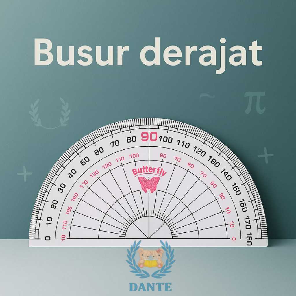 

Penggaris Busur Derajat Butterfly