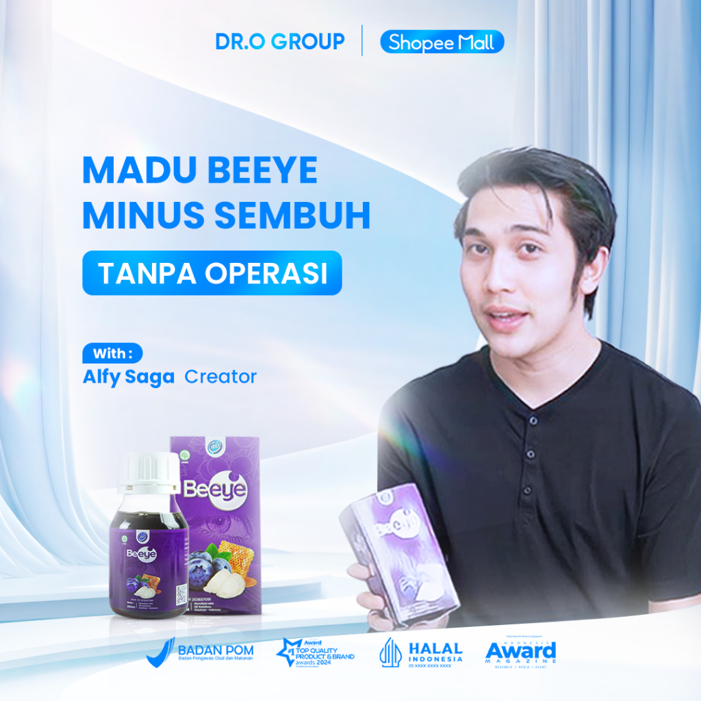 Madu Beeye 250ML - Solusi Alami Untuk Mata Minus Beeye Herbal/ Obat Herbal Terbaik Untuk Mata Minus/