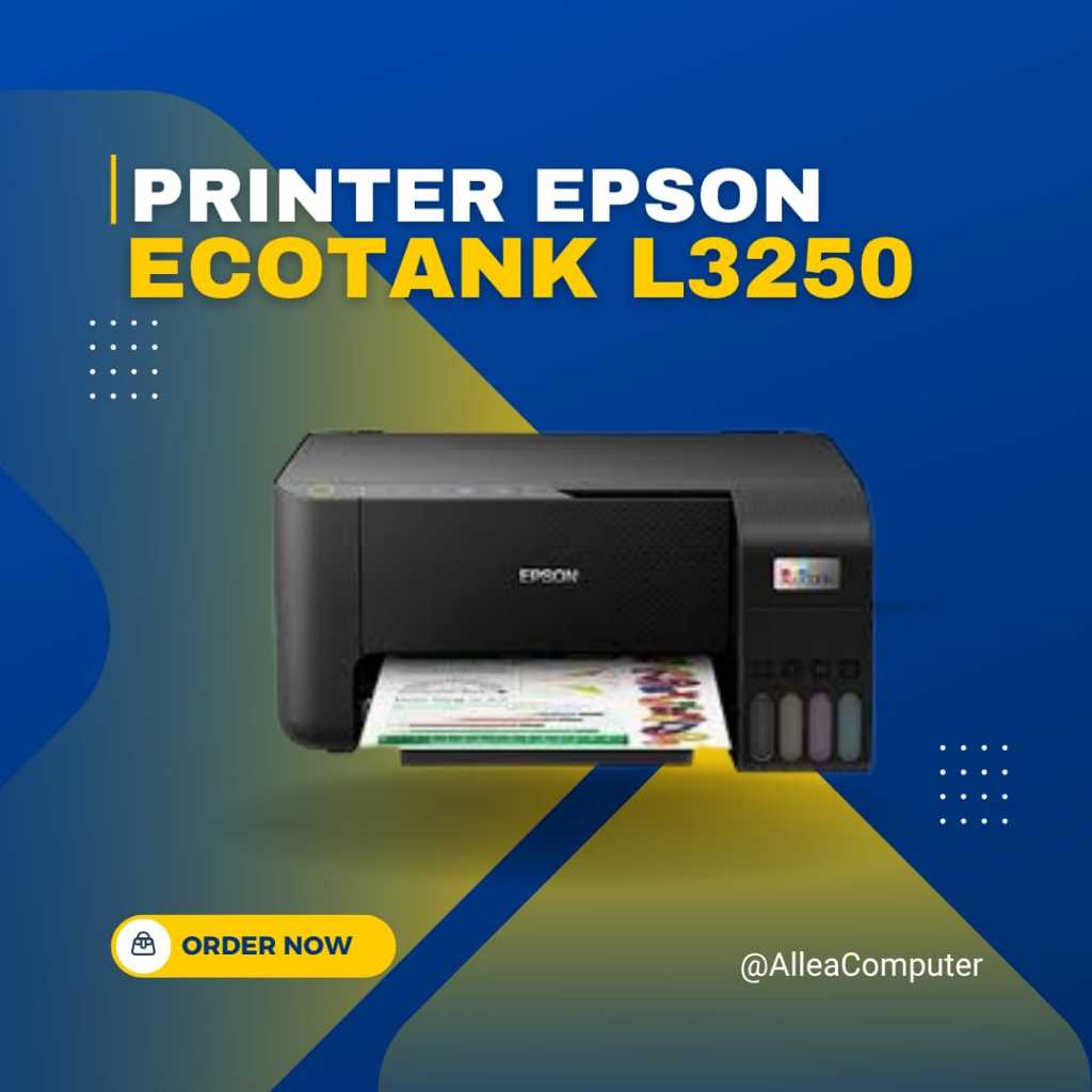PRINTER EPSON L3250 L 3250 ECOTANK ALL IN ONE WIFI WIRELESS ORIGINAL INK