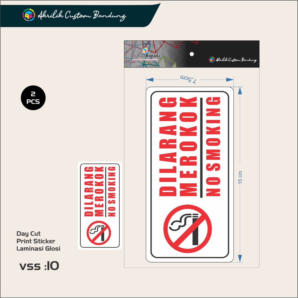 

STICKER PACK DILARANG MEROKOK V.10