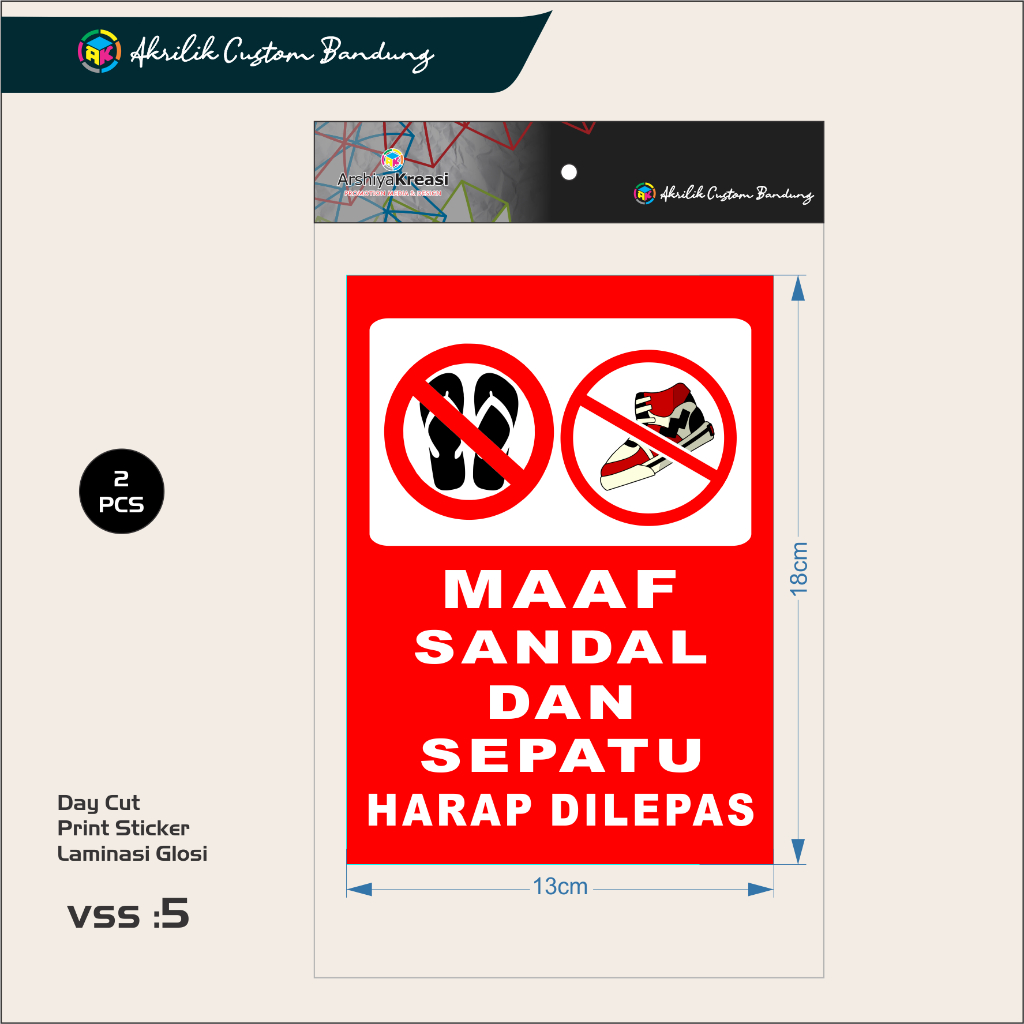 

STICKER PACK SANDAL DAN SEPATU HARAP DILEPAS V.5