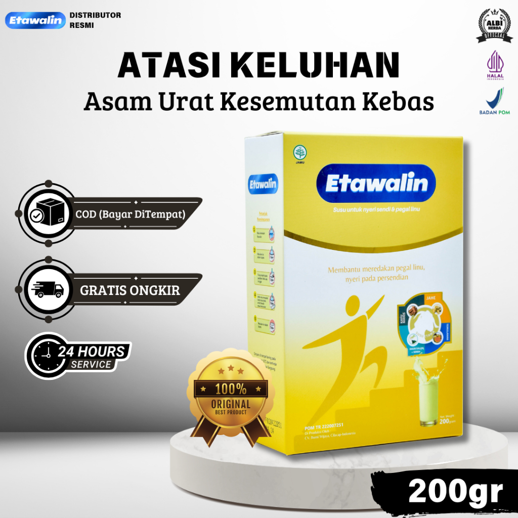 

SUSU ETAWALIN - Atasi Keluhan Asam Urat Kesemutan Kebas Badan Sehat Tulang Sendi Kuat