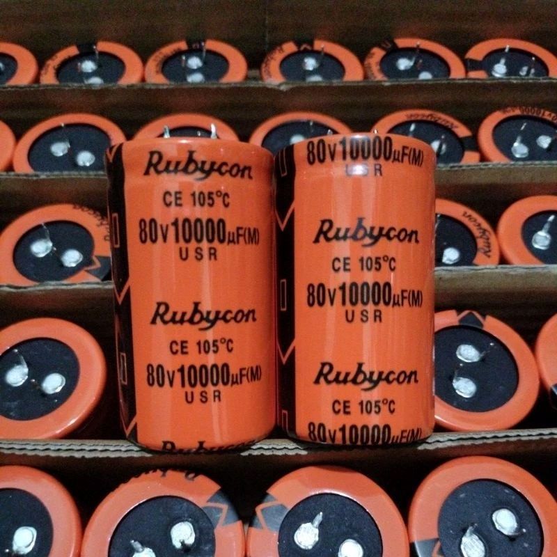 Elco 10000uf 80v Rubycon orange USR Original