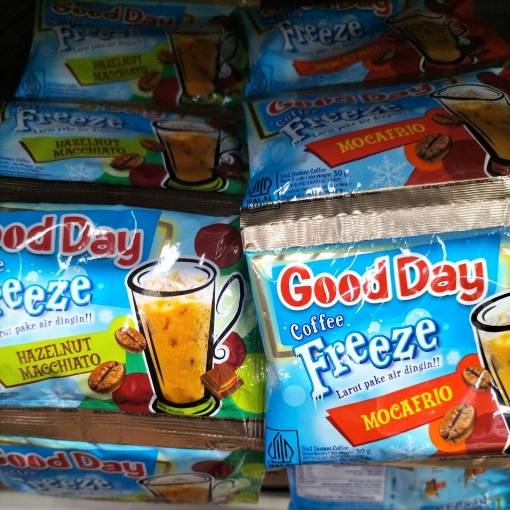

Good Day Coffee Freeze Renceng Isi 10 x 30 gr