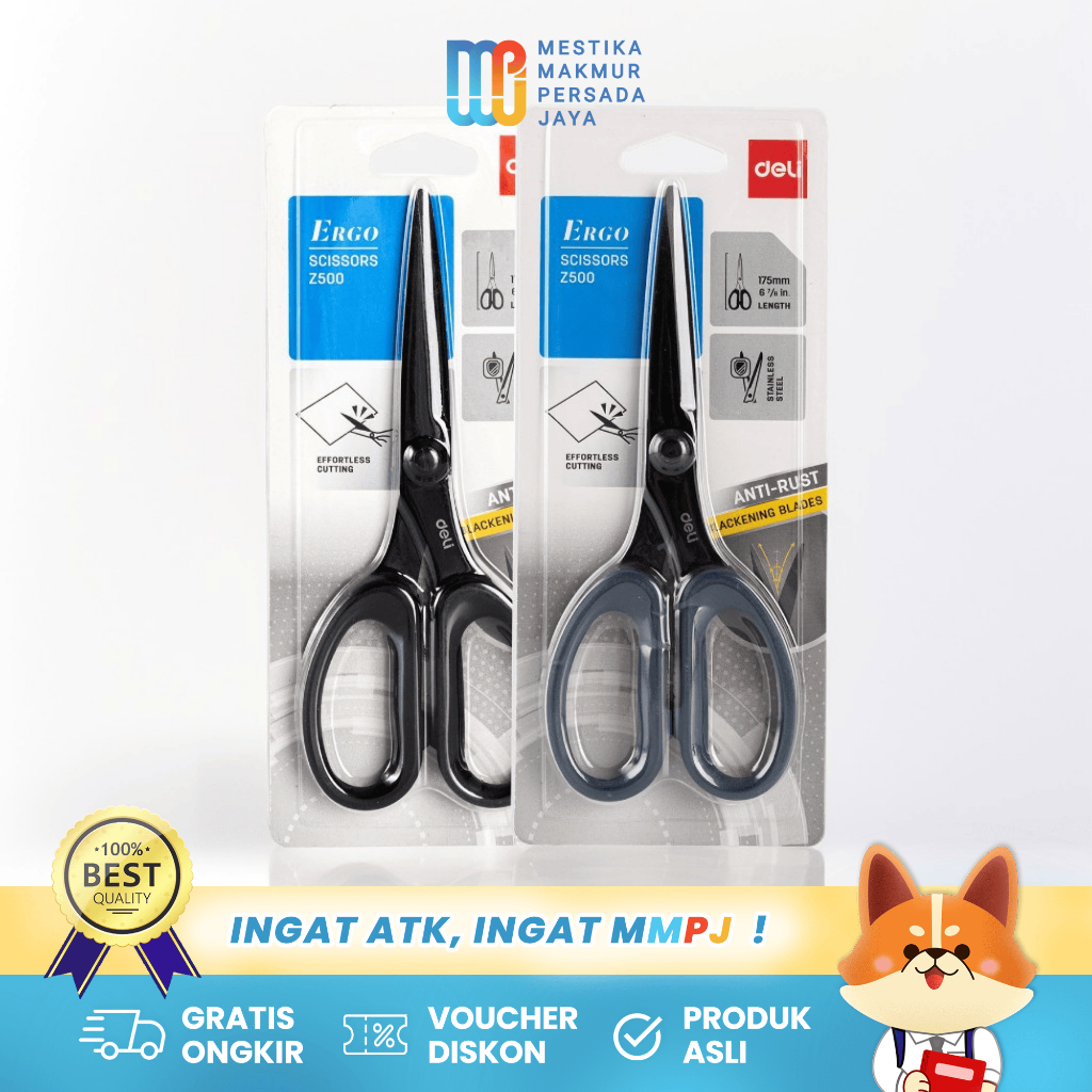 

Deli Gunting Serbaguna 175mm Stainless Steel Anti Karat Pisau Tajam Z500