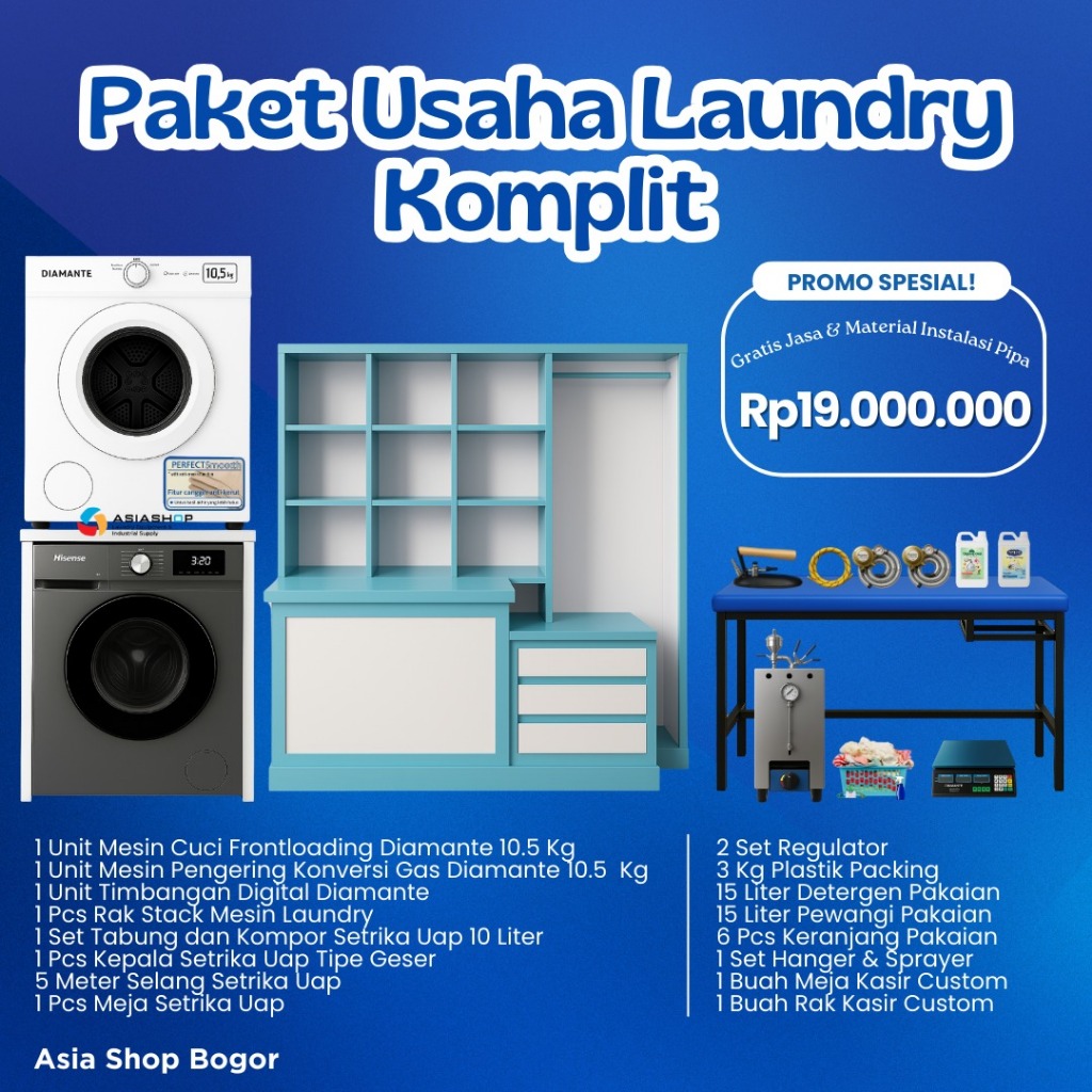 Paket Usaha Laundry Pemula – Hemat & Lengkap