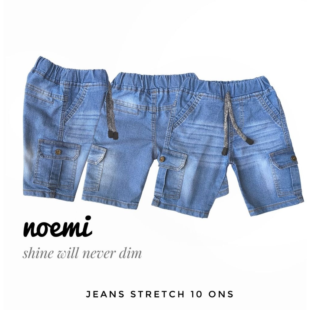 Celana Anak Jeans Pendek Cargo NOEMI 2-7 tahun
