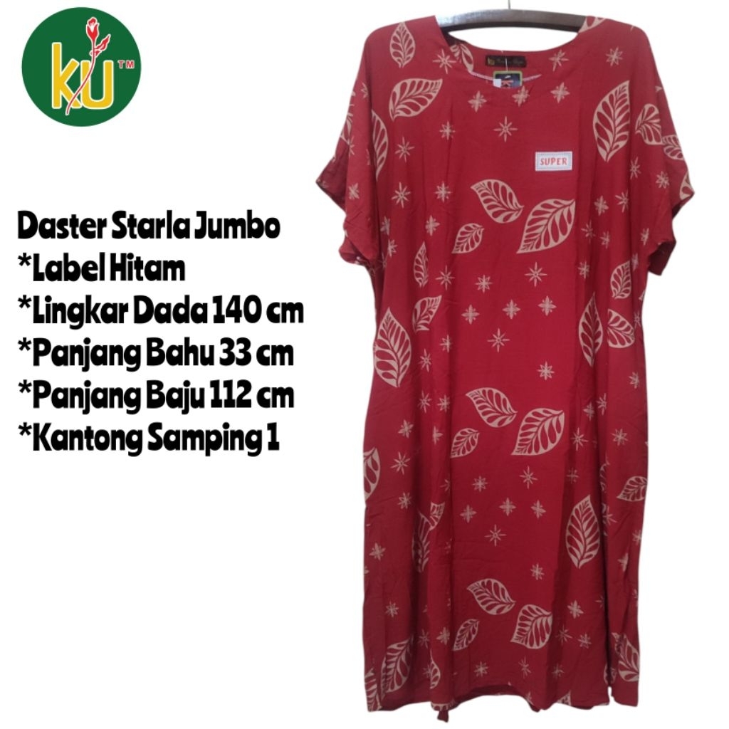 Kencana Ungu Daster Starla Jumbo Label Hitam Daster Kekinian Daster Jumbo