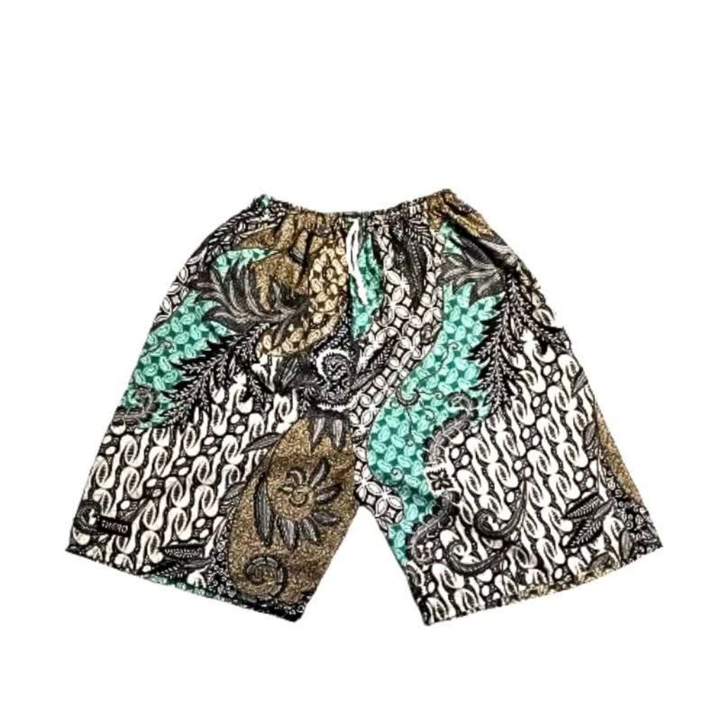 Ready Celana boim batik jogja pendek dewasa standard panjang celana 40 cm, lingkar perut 102 cm (kar