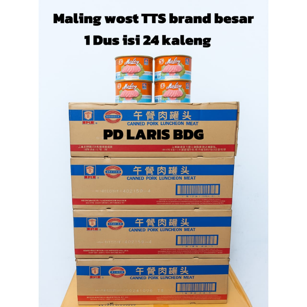 

[EXP 2027] Maling Pork TTS Luncheon Meat 397gr 1 DUS isi 24 KALENG - Maling Wost Besar Asli / NON HALAL