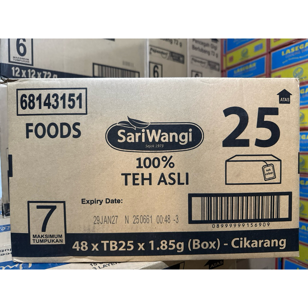

Teh Sari Wangi 1,85 gr @ 48 kotak / 1 dus