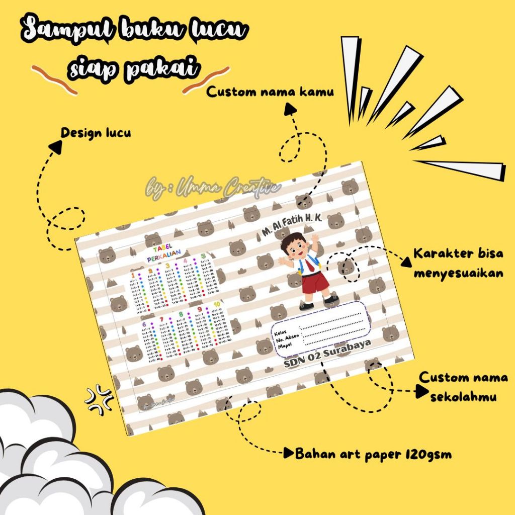 

Sampul Buku Anak Laki Laki - Series Seragam A